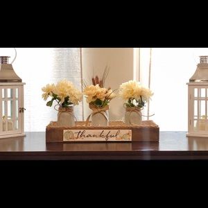 Fall mason jar decor